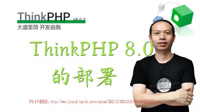 【视频】ThinkPHP8.0框架在phpStudy的部署